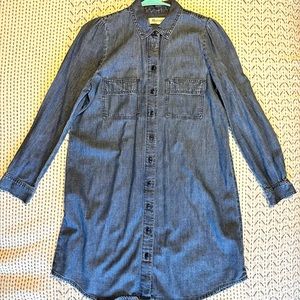 Madewell size S denim tunic shirt